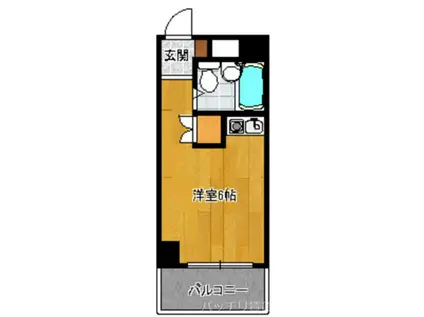 プチメゾン博多駅東(ワンルーム/6階)の間取り写真