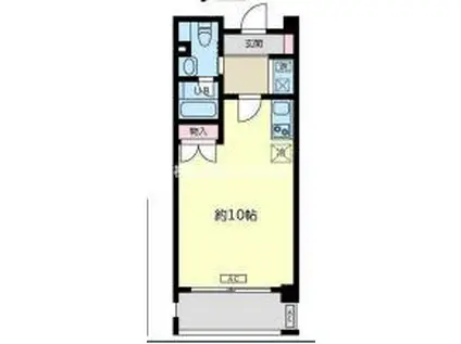 ウェルカーサ横浜関内(ワンルーム/7階)の間取り写真