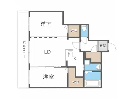 A-BIC元町(2LDK/3階)の間取り写真