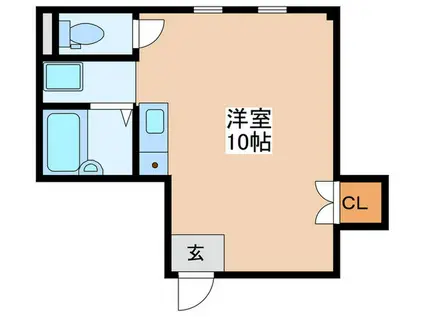 カリーナアモーレ(ワンルーム/2階)の間取り写真