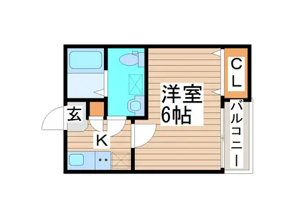 宮町FIRST(1K/3階)の間取り写真