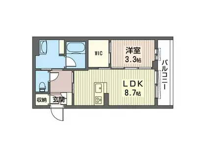 Y SPRECIOUS7(1LDK/3階)の間取り写真