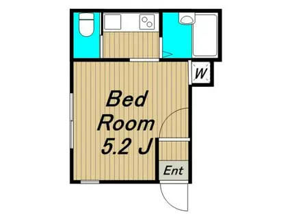 K-HOUSE SHIMOTAKAIDO(1K/1階)の間取り写真