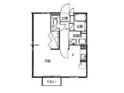 マ・メゾン(ワンルーム/2階)の間取り写真