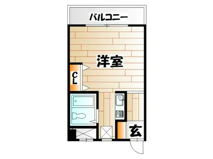 サンモリッツ小倉弐番館(ワンルーム/3階)の間取り写真