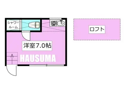 ラヴァルール田端(ワンルーム/1階)の間取り写真