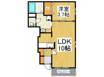 プロムナード(1LDK/1階)の間取り写真