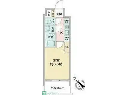 アステリ鶴舞エーナ(1K/2階)の間取り写真