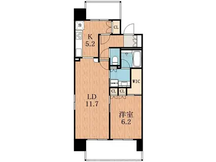 アーバネックス阿倍野松崎町(1LDK/10階)の間取り写真