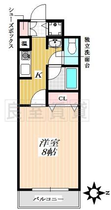 MTS御器所(1K/3階)の間取り写真