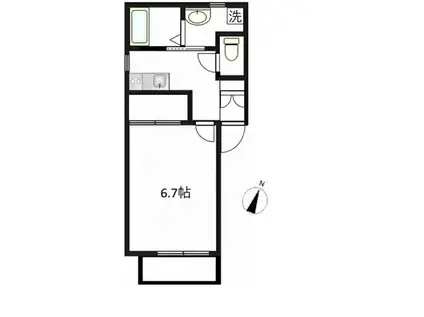 ANNEX YAMANOTE(1K/3階)の間取り写真