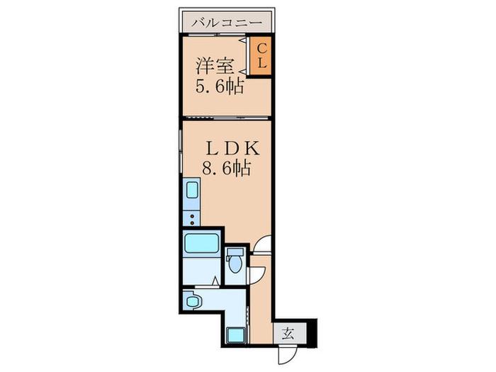 フジパレス瑞光XII番館(1LDK/1階)の間取り写真