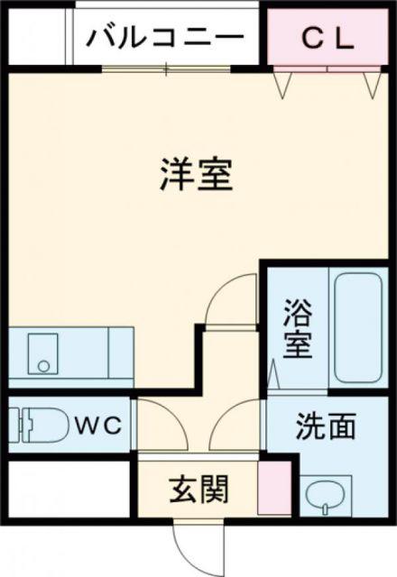 森塚第12マンション(ワンルーム/5階)の間取り写真