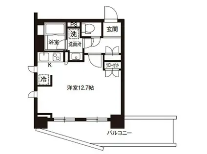 レジディア御茶ノ水(ワンルーム/8階)の間取り写真