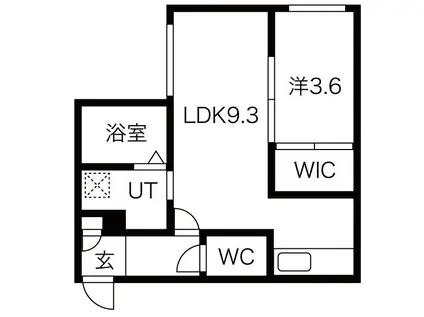 BONNE JOURNEE(1LDK/1階)の間取り写真