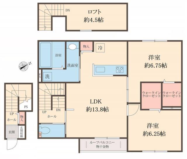 MAISON LIMONAIA(2LDK/2階)の間取り写真