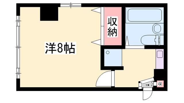 三宝第2ビル(1K/2階)の間取り写真