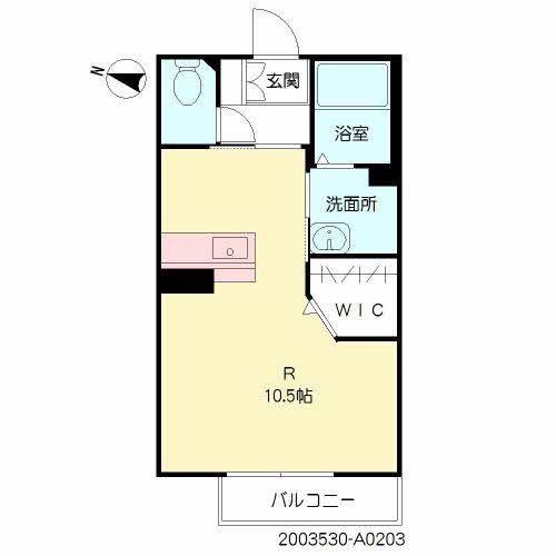 シャーメゾン人吉(ワンルーム/2階)の間取り写真