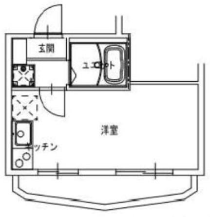 ル・エリカ上板橋(ワンルーム/4階)の間取り写真
