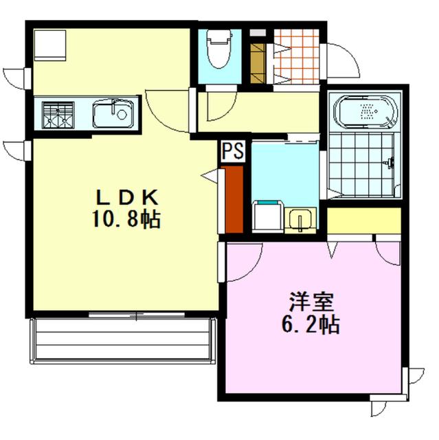 グランベスト大船(1LDK/3階)の間取り写真