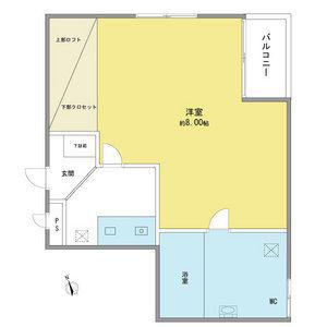 CASA QUINTO(1K/4階)の間取り写真