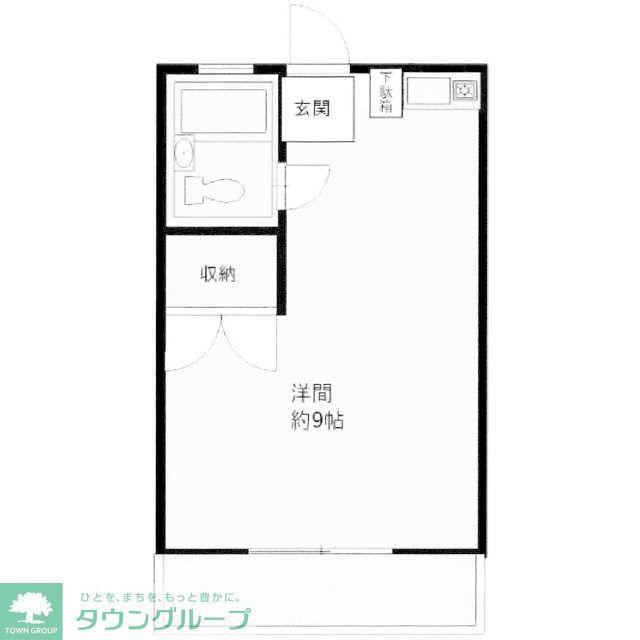 タウンハイツ初沢(ワンルーム/2階)の間取り写真