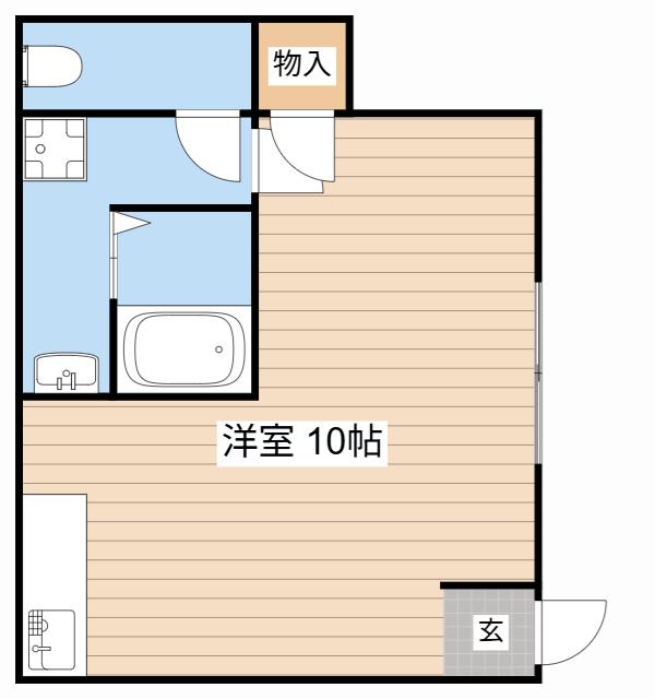 Jプラザ(ワンルーム/1階)の間取り写真