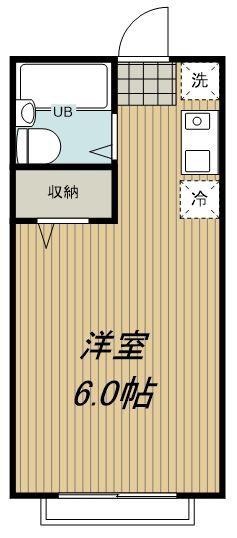 ハイム510(ワンルーム/1階)の間取り写真