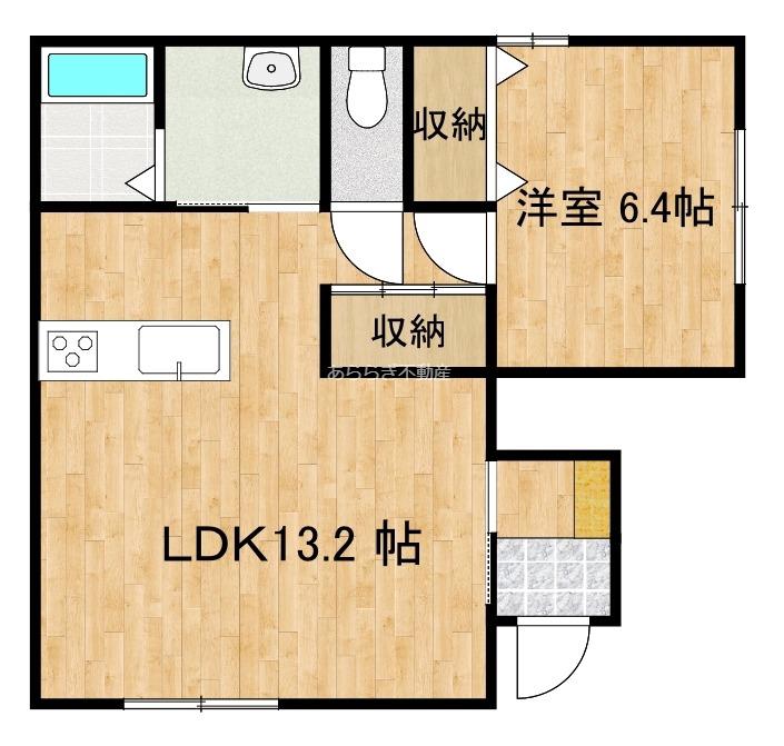 ルミナーレ(1LDK/1階)の間取り写真