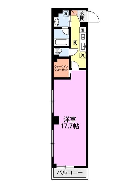 サンジェーヌ本町(1K/5階)の間取り写真