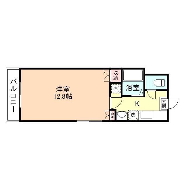 リベルテ千石町(1K/4階)の間取り写真