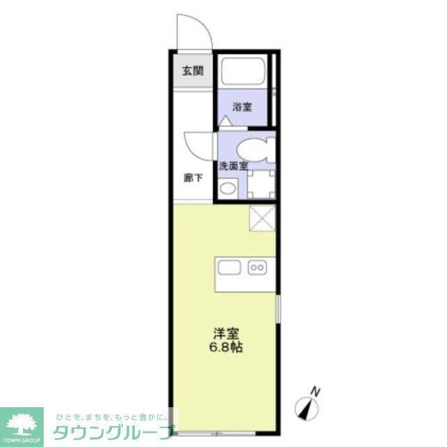URBAN NEST 杉並(ワンルーム/1階)の間取り写真