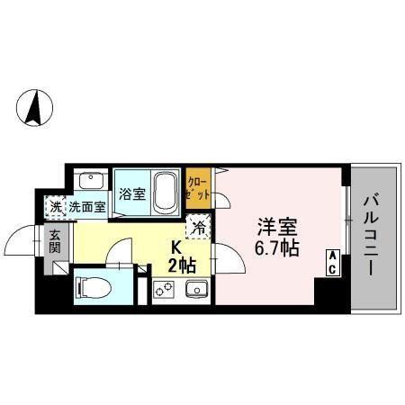セレッソ本所(1K/2階)の間取り写真
