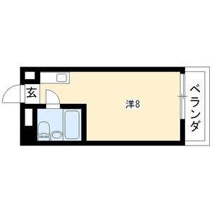 ビラ三秀植田(ワンルーム/1階)の間取り写真