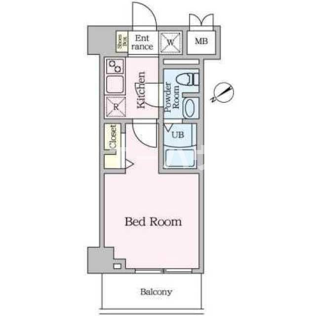 S-RESIDENCE妙典BROAD(1K/3階)の間取り写真