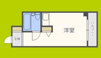 朝日プラザ天王寺東ピエタテール(ワンルーム/6階)の間取り写真