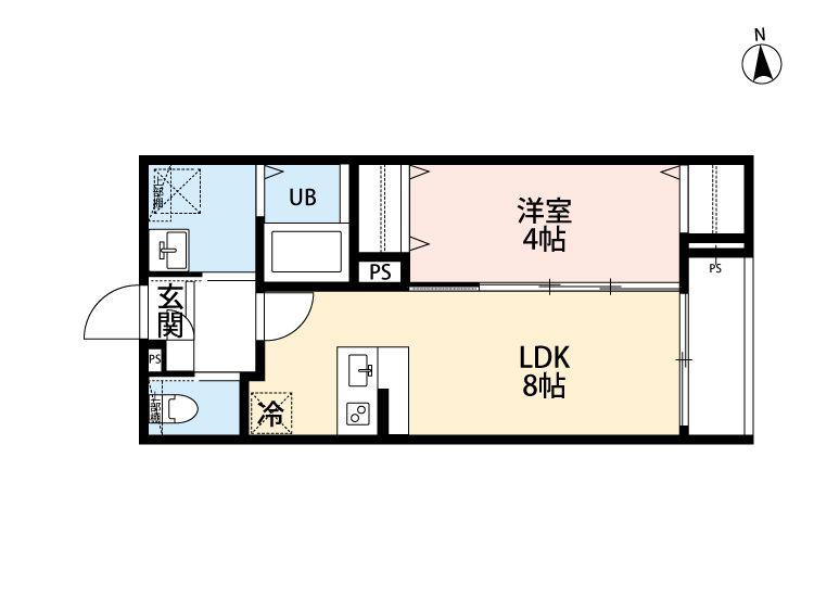 RH 西台(1LDK/1階)の間取り写真