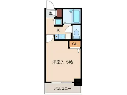 リーガル新大阪III(1K/3階)の間取り写真