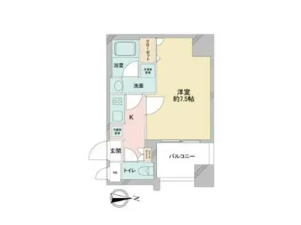 APEX名古屋栄PREMIERLIFE(1K/3階)の間取り写真