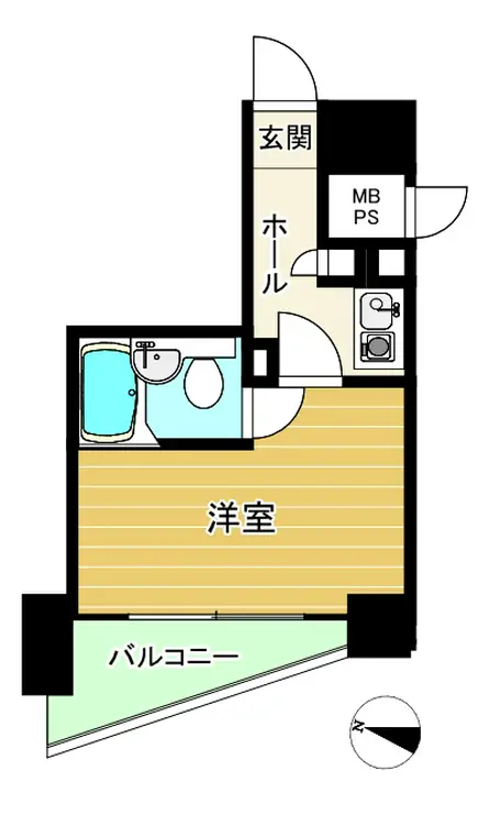 クリオ中野坂上壱番館 3階階 間取り