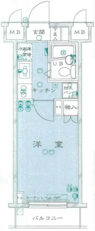 ルーブル千歳船橋 8階階 間取り