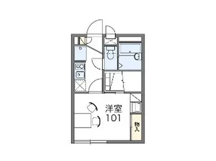 アーバン・エイト(1K/1階)の間取り写真
