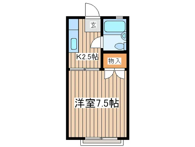 ハイツ仲西 2階階 間取り