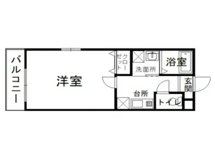 アド・プリモ伊万里(1K/2階)の間取り写真