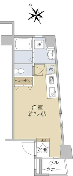 ベルグレードK 1階階 間取り