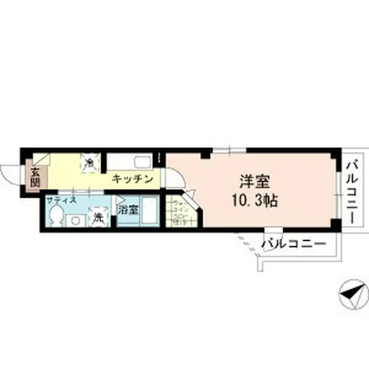 レンブラント戸田公園 1階階 間取り