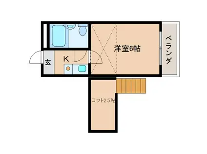 セントポーリア西紀寺(1K/3階)の間取り写真