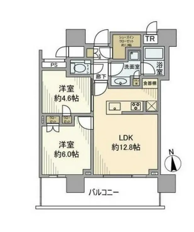 パークシティ中央湊 ザ タワー 24階階 間取り