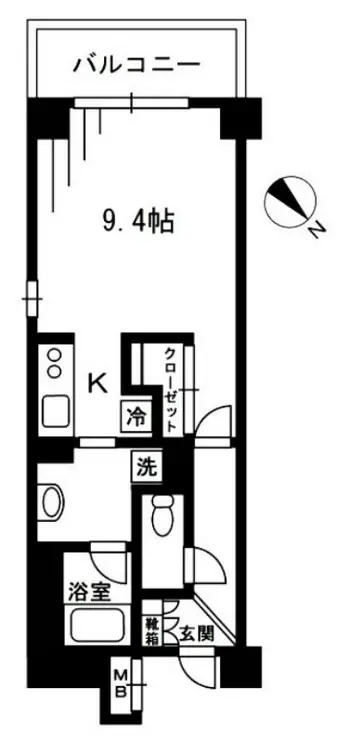 レジディア荻窪 1階階 間取り