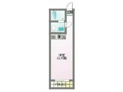 グランアベニュー相模大野(ワンルーム/3階)の間取り写真